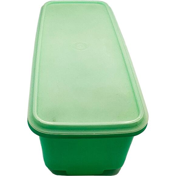 Vintage Tupperware Green Easy Crisp Vegetable Container with Lid Classic (782-6) - Picture 2 of 6